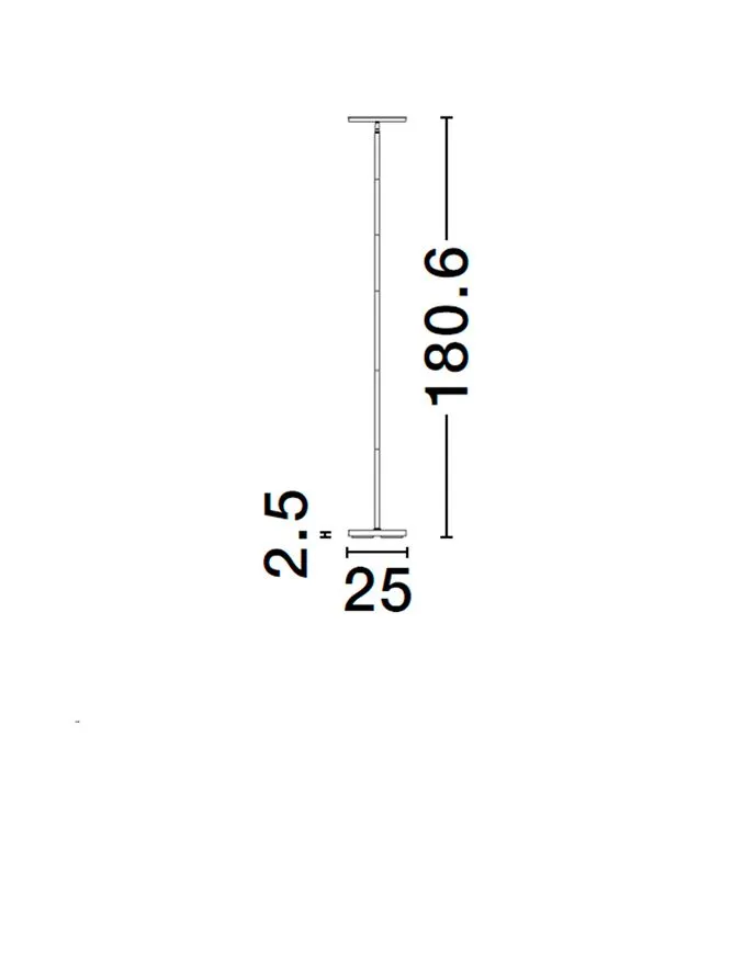 Lampadar SINKRO LED 30 W, 110-240 V, 2270 lm, 3000K, IP20, acril și oțel