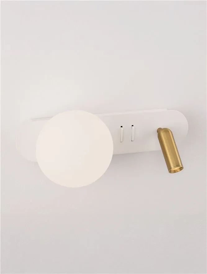 Aplică NOBLE G9, 3 W / 1x5 W, 100-240 V, 182 lm, 3000K, IP20, metal și sticlă