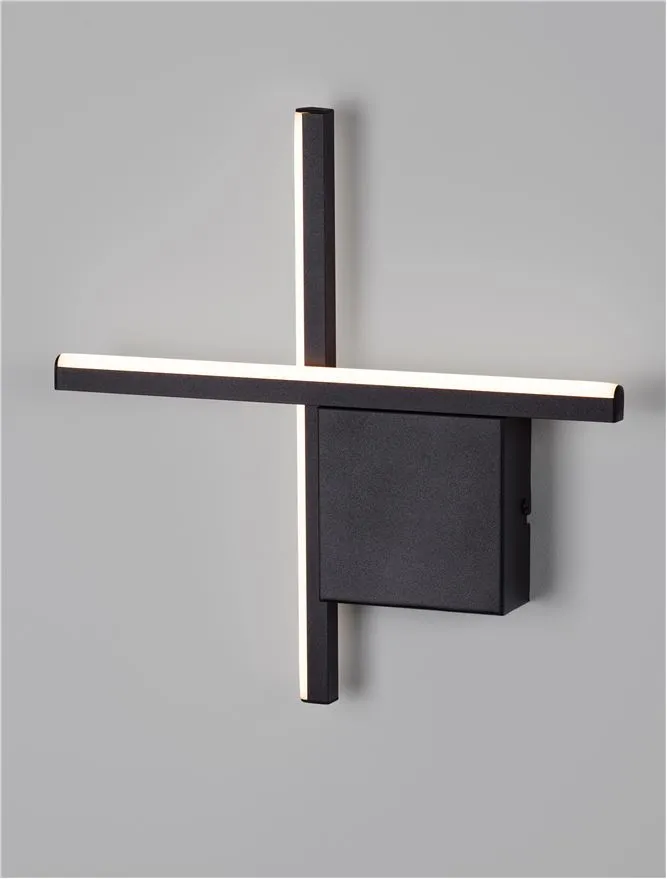 Aplică CROSS LED 10 W, 230 V, 660 lm, 2700K, IP20, aluminiu