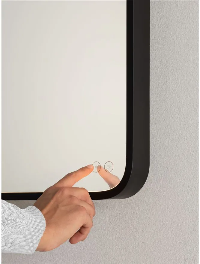 Oglindă SINIA LED 48 W, 220-240 V, 1132 lm, 3000K, IP44, aluminiu și sticlă
