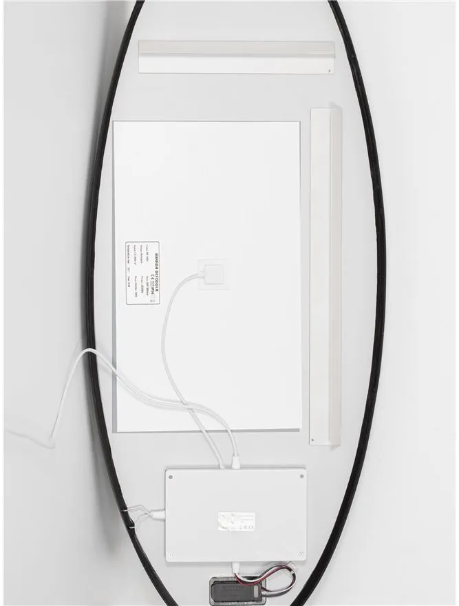 Oglindă RILO LED 43 W, 220-240 V, 1110 lm, 3000K, IP44, aluminiu și sticlă