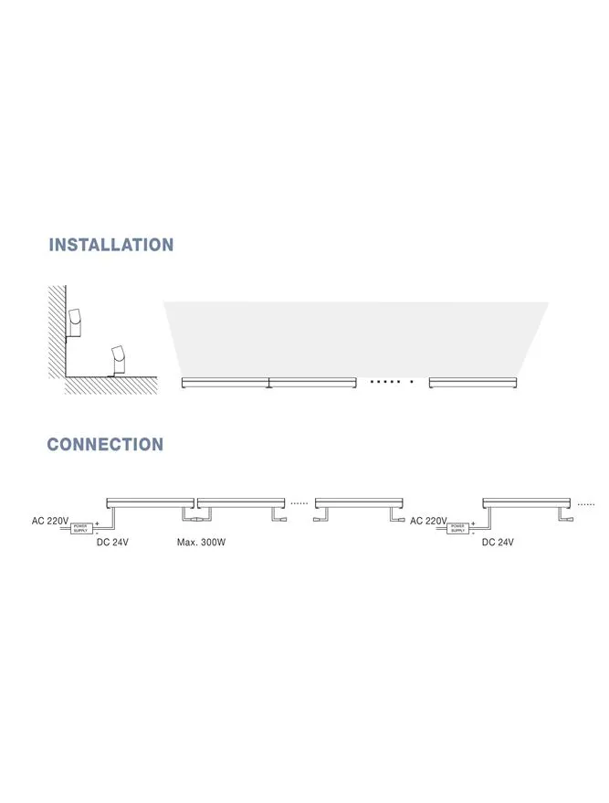 Aplică exterior WALL%20WASHER LED 48 W, 24 V, 4700 lm, 3000K, IP67, aluminiu și sticlă 5