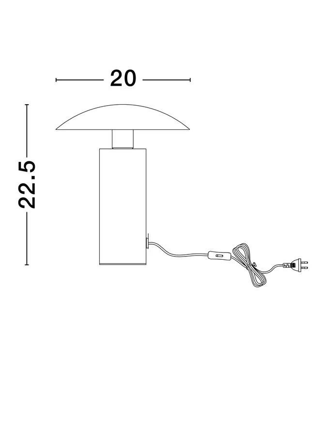 Veioză KARPOS LED 5 W, 220-240 V, 264 lm, 3000K, IP20, metal