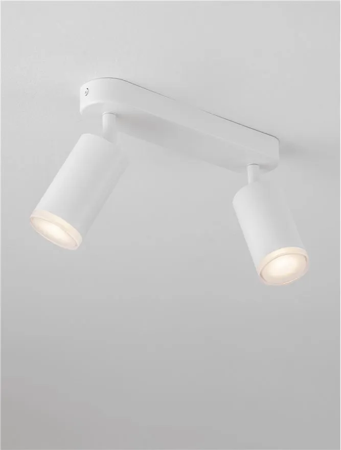 Suspensie MAO GU10, 2x10 W, 100-240 V, IP44, aluminiu și acril
