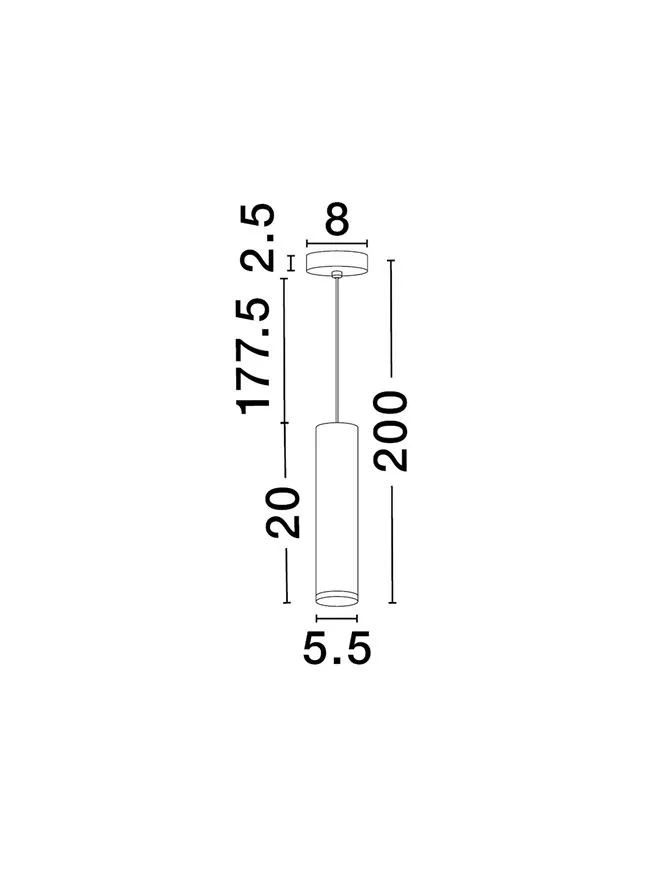 Suspensie MAO GU10, 1x10 W, 100-240 V, IP44, aluminiu și acril