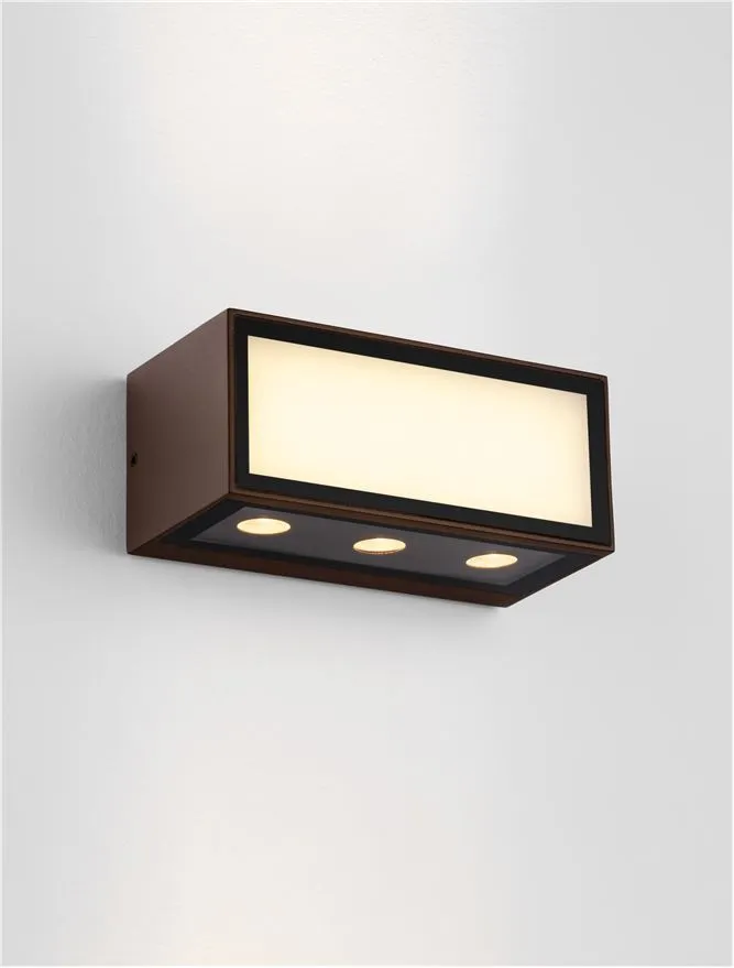 Aplică exterior INGA LED 11 W, 220-240 V, 875 lm, 3000K, IP65, aluminiu și sticlă