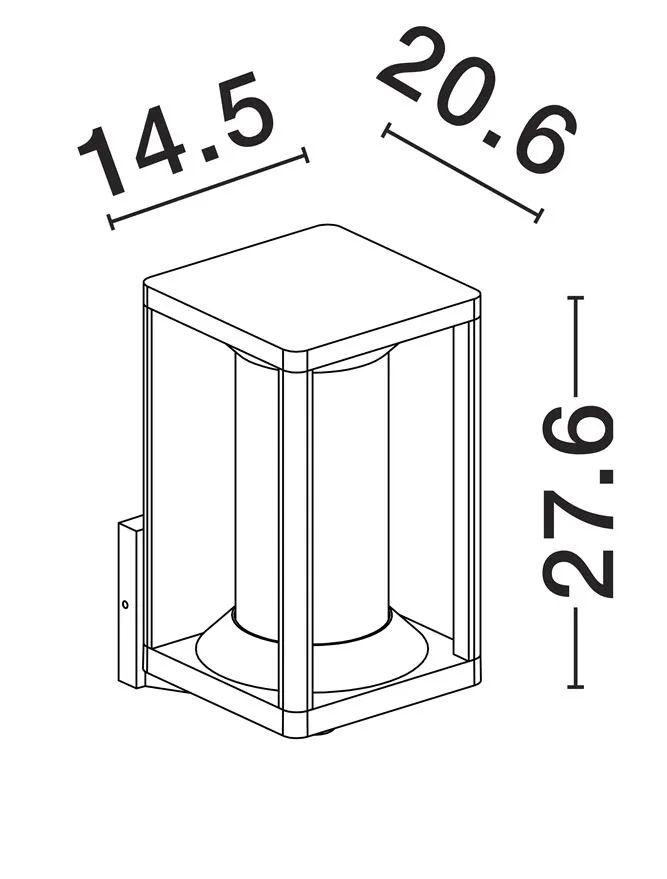Aplică exterior PACIFIC E27, 1x12 W, 220-240 V, IP65, policarbonat și aluminiu 9