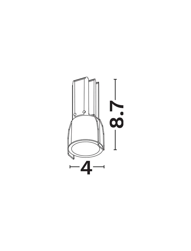 Spot Dash LED 7 W, 220-240 V, 483 lm, 3000K, IP20, UGR <17, CRI ≥97, aluminiu