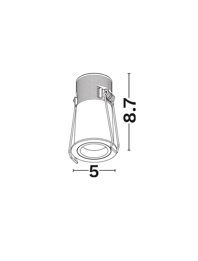 Spot Otto%20Lens LED 7 W, 220-240 V, 103 lm, 3000K, IP20, UGR <14, CRI ≥97, aluminiu