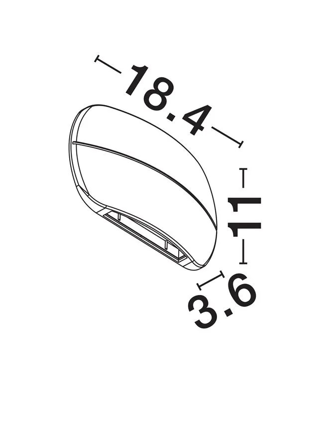 Aplică exterior PRATO LED 10 W, 220-240 V, 434 lm, 3000K, IP65, aluminiu și sticlă 6