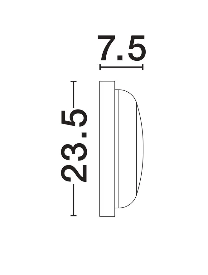 Plafonieră exterior REO LED 19 W, 220-240 V, 1636 lm, 3000K, IP65, policarbonat