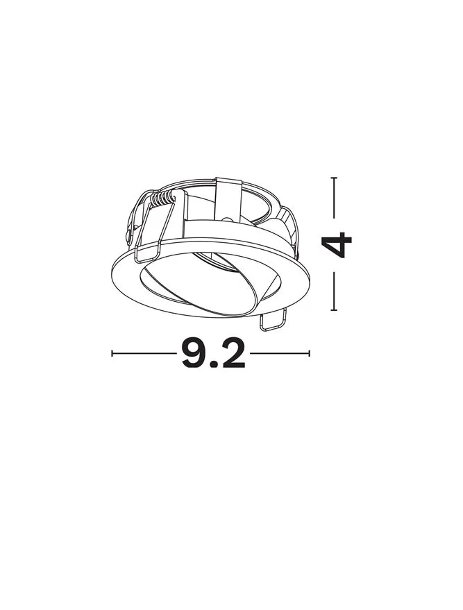Spot Spezia GU10, 1x10 W, 220-240 V, IP20, aluminiu