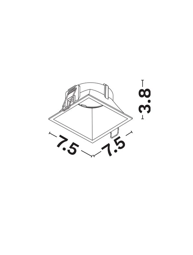 Spot Spezia GU10, 1x10 W, 220-240 V, IP20, aluminiu