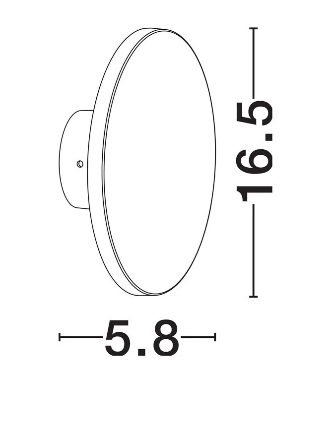 Aplică exterior TOWER LED 8 W, 220-240 V, 739 lm, 3000K, IP65, acril 6