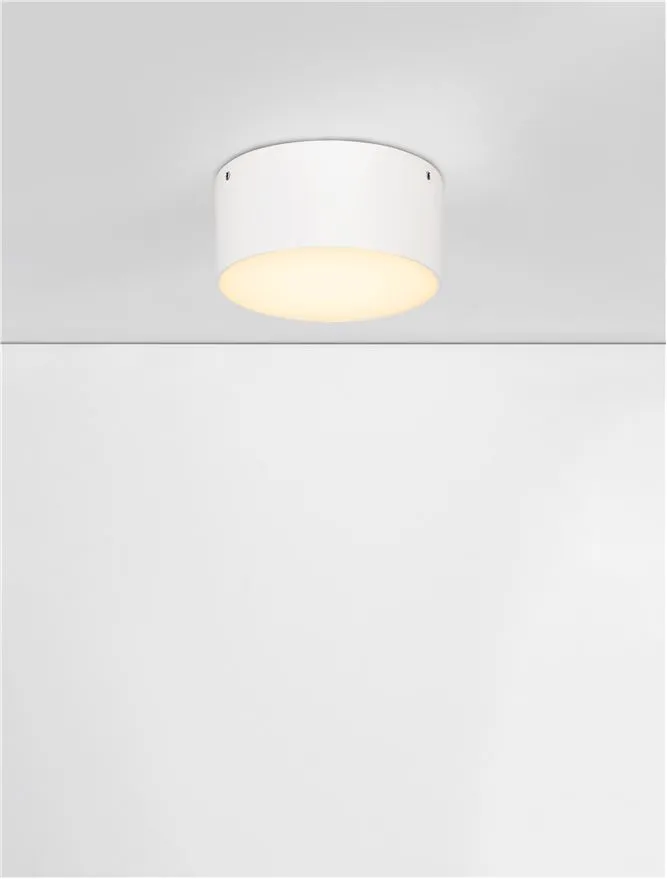 Plafonieră exterior JUDI LED 10 W, 100-240 V, 655 lm, 3000K, IP65, policarbonat și aluminiu