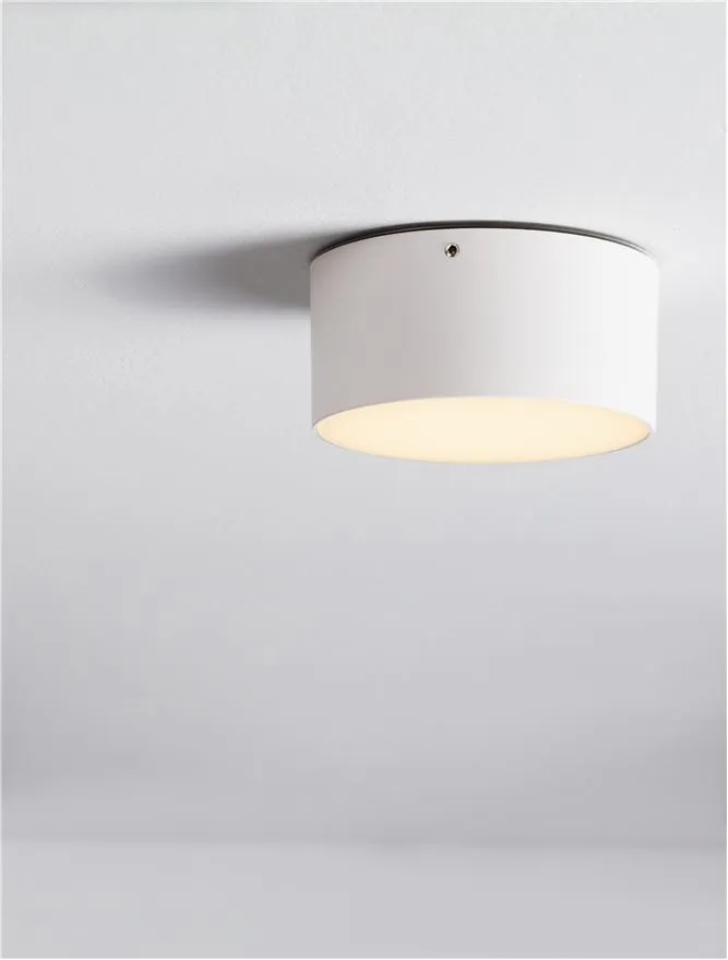 Plafonieră exterior JUDI LED 10 W, 100-240 V, 655 lm, 3000K, IP65, policarbonat și aluminiu