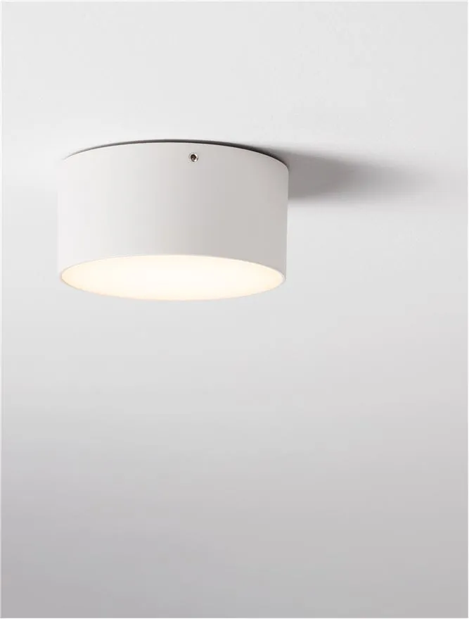 Plafonieră exterior JUDI LED 10 W, 100-240 V, 655 lm, 3000K, IP65, policarbonat și aluminiu