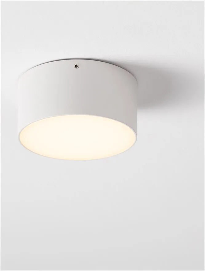 Plafonieră exterior JUDI LED 10 W, 100-240 V, 655 lm, 3000K, IP65, policarbonat și aluminiu