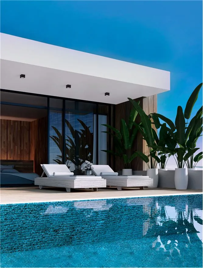 Plafonieră exterior SIMPLY LED 8 W, 220-240 V, 448 lm, 3000K, IP54, aluminiu și sticlă