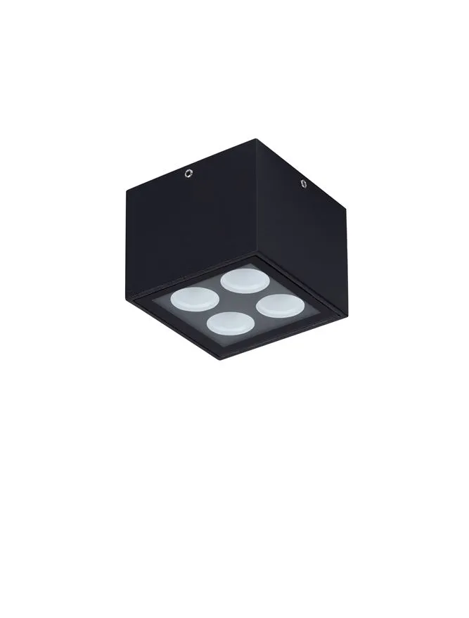 Plafonieră exterior SIMPLY LED 8 W, 220-240 V, 448 lm, 3000K, IP54, aluminiu și sticlă
