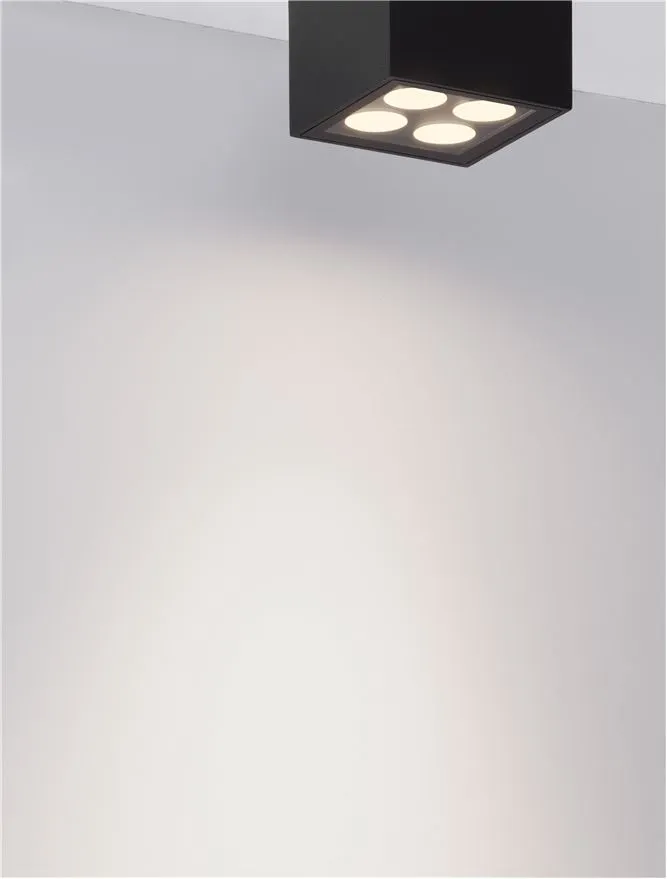 Plafonieră exterior SIMPLY LED 8 W, 220-240 V, 448 lm, 3000K, IP54, aluminiu și sticlă