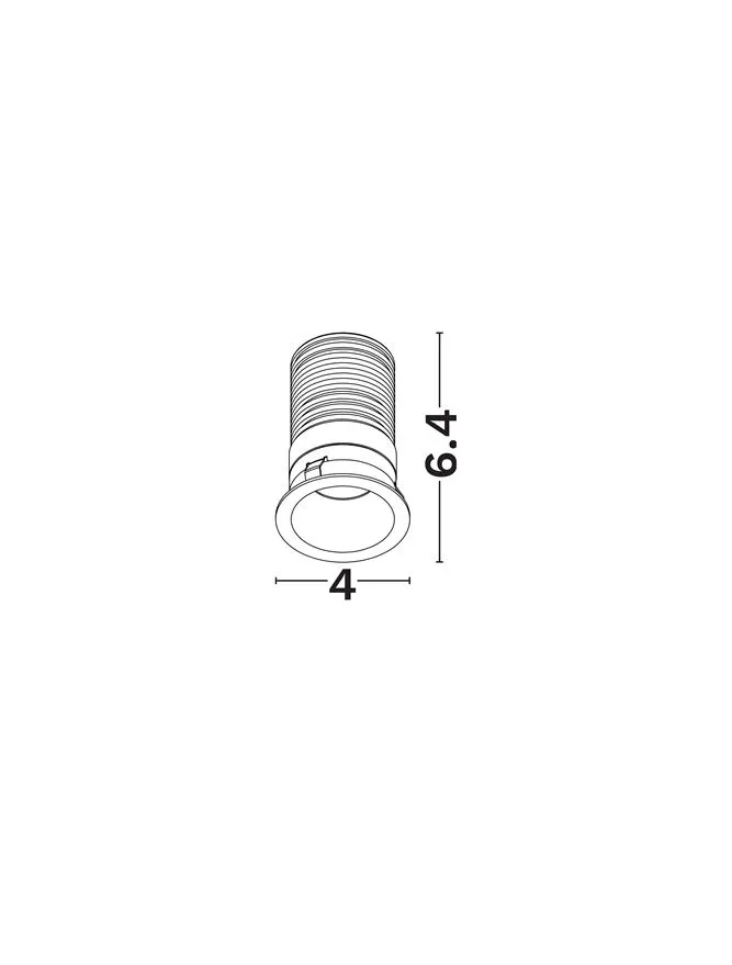 Spot Delve LED 5 W, 220-240 V, 199 lm, 2700K, IP65, UGR <12, CRI ≥80, aluminiu