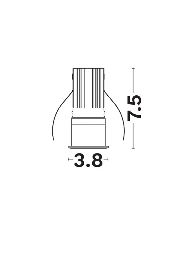 Spot Doue LED 8 W, 220-240 V, 560 lm, 2700K, IP20, UGR <12, CRI ≥90, aluminiu
