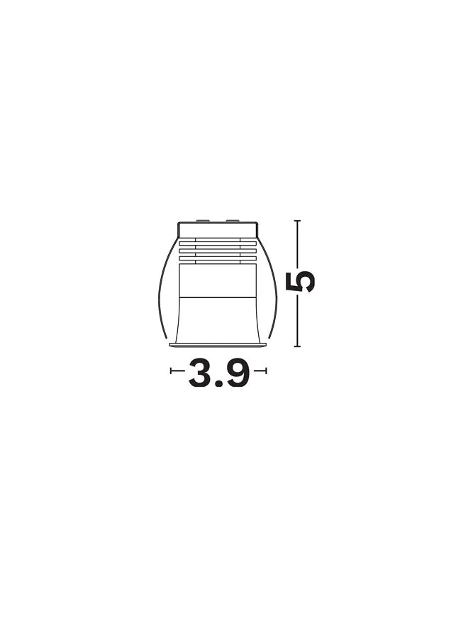 Spot Praet LED 6 W, 220-240 V, 400 lm, 3000K, IP44, UGR <10, CRI ≥90, aluminiu