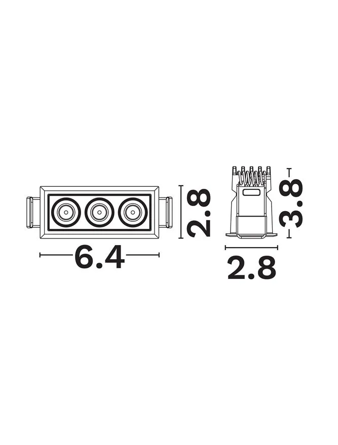 Spot Strealth LED 5 W, 220-240 V, 420 lm, 3000K, IP20, UGR <19, CRI ≥90, aluminiu