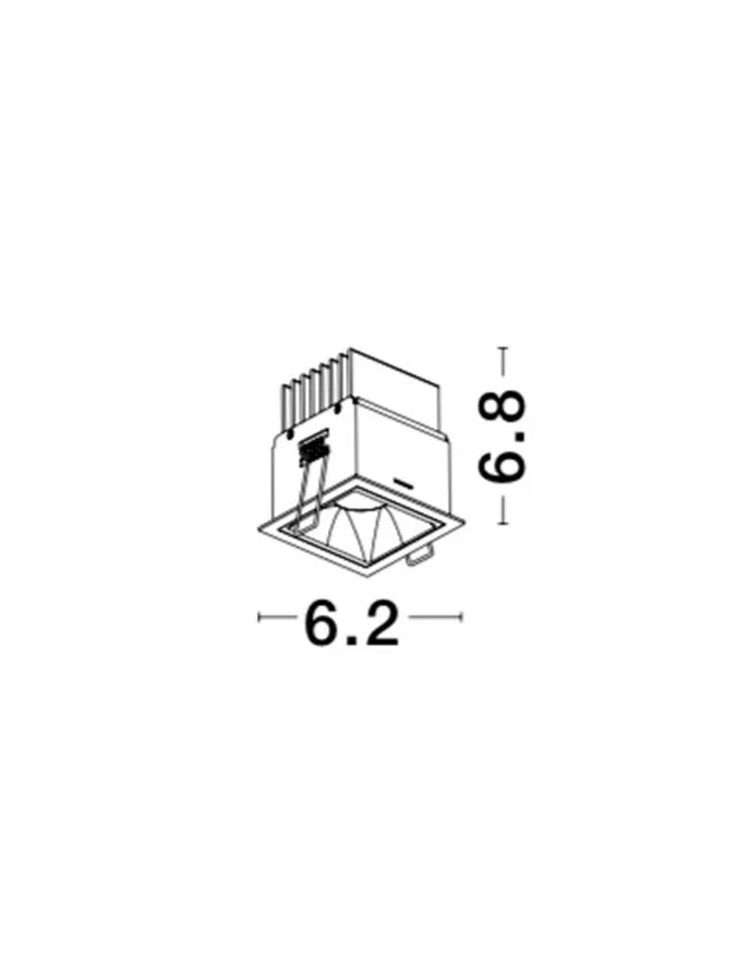 Spot SOREL LED 7 W, 220-240 V, 490 lm, 3000K, IP20, aluminiu