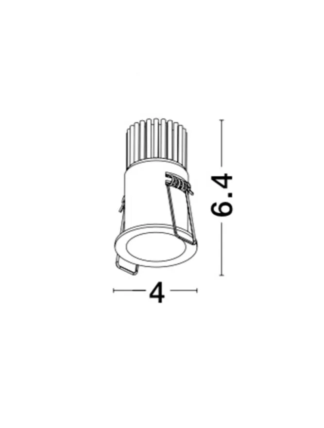 Spot SELENE LED 5 W, 10 V 500 mA, 350 lm, 3000K, IP20, aluminiu