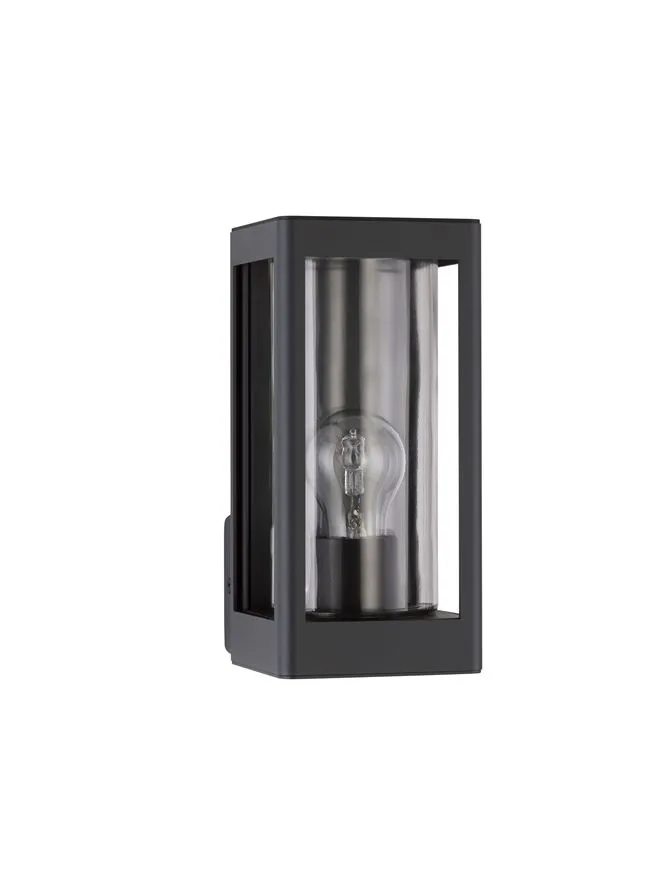 Aplică exterior FIGO E27, 1x12 W, 110-240 V, IP54, aluminiu și sticlă