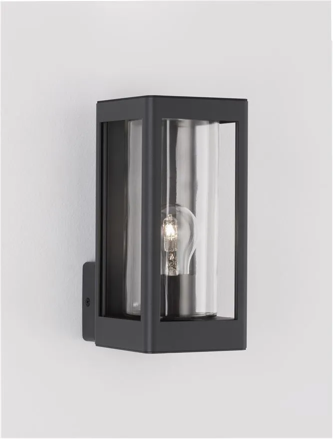 Aplică exterior FIGO E27, 1x12 W, 110-240 V, IP54, aluminiu și sticlă 5