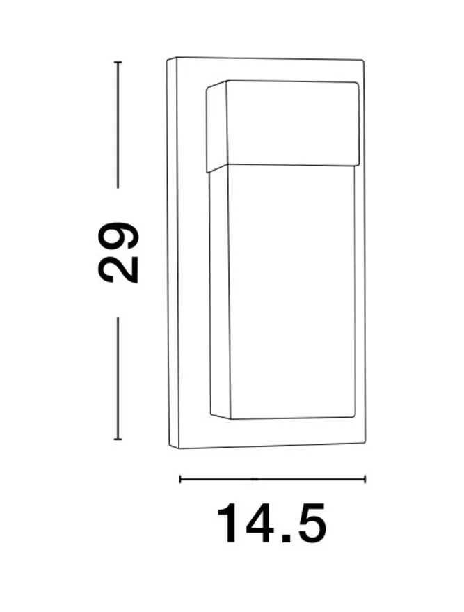 Aplică exterior LETO LED 18 W, 220-240 V, 2132 lm, 3000K, IP65, aluminiu și acril 4