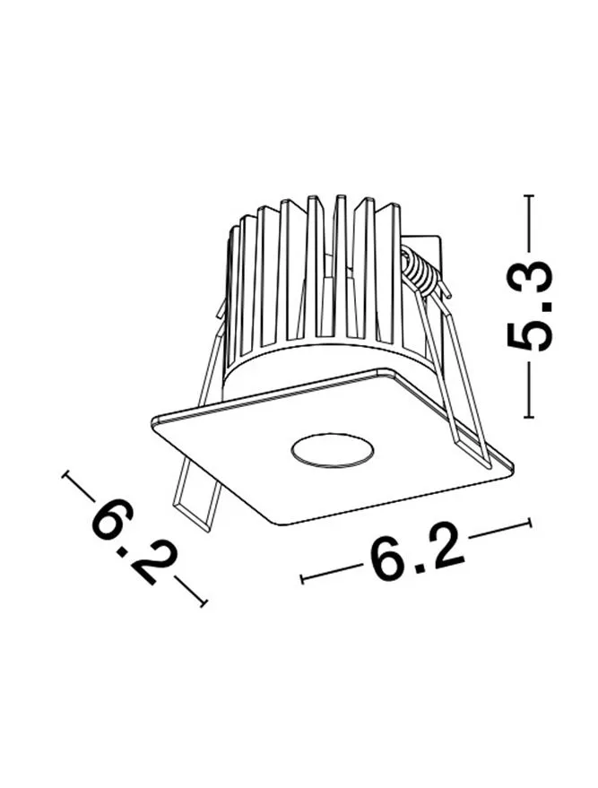Spot ONO 8 W, 220-240 V, 343 lm, 3000K, IP20, CRI ≥90, aluminiu