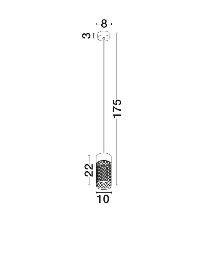 Suspensie exterior MOTLEY LED 9 W, 220-240 V, 395 lm, 3000K, IP65, aluminiu