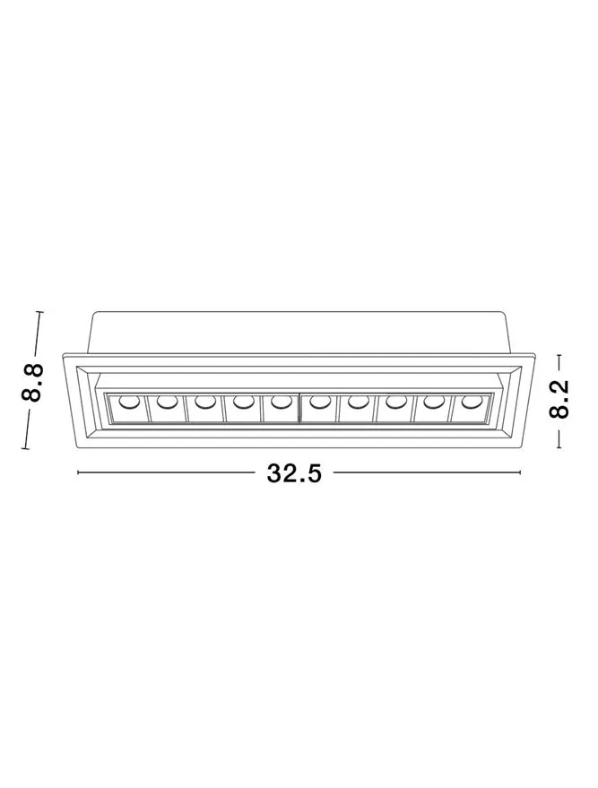 Spot CANTIA 15 W, 220-240 V, 1350 lm, 3000K, IP20, UGR <19, CRI ≥80, aluminiu