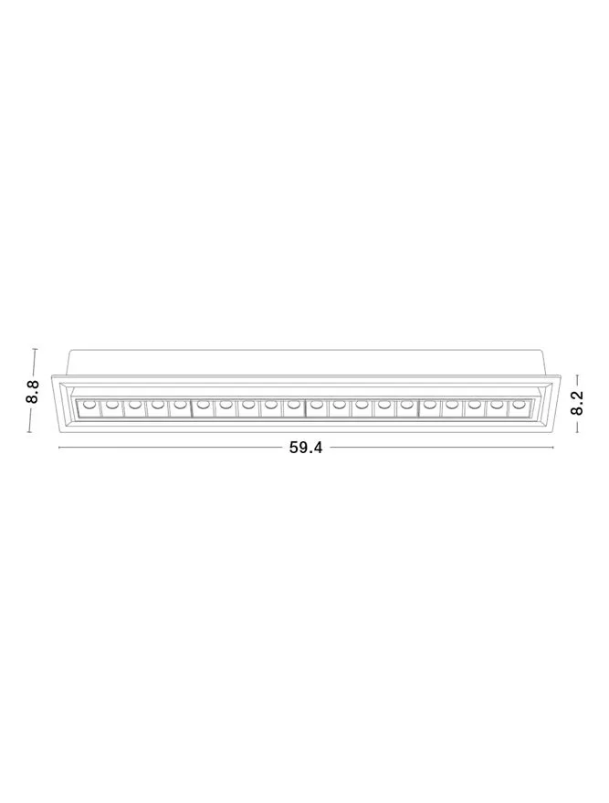 Spot CANTIA 30 W, 220-240 V, 2700 lm, 3000K, IP20, UGR <19, CRI ≥80, aluminiu