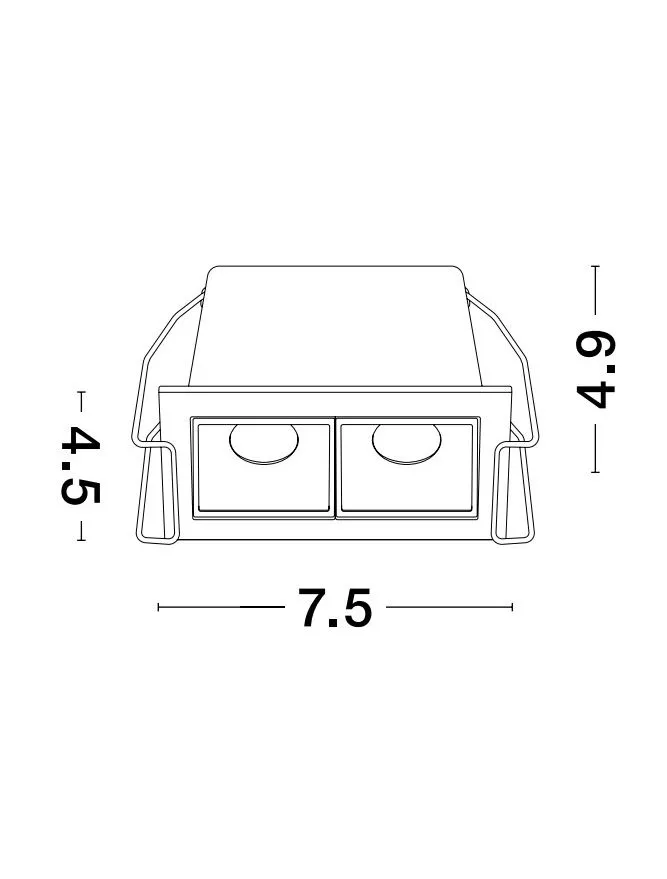 Spot AKIRA 5 W, 220-240 V, 331 lm, 3000K, IP20, UGR <19, CRI ≥80, aluminiu