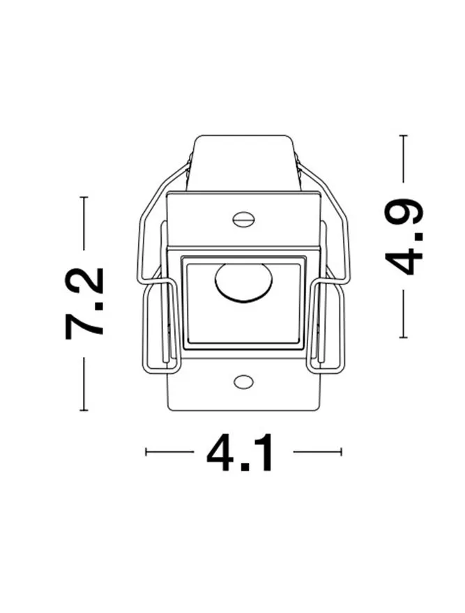Spot AKIRA 3 W, 220-240 V, 160 lm, 3000K, IP20, UGR <19, CRI ≥80, aluminiu