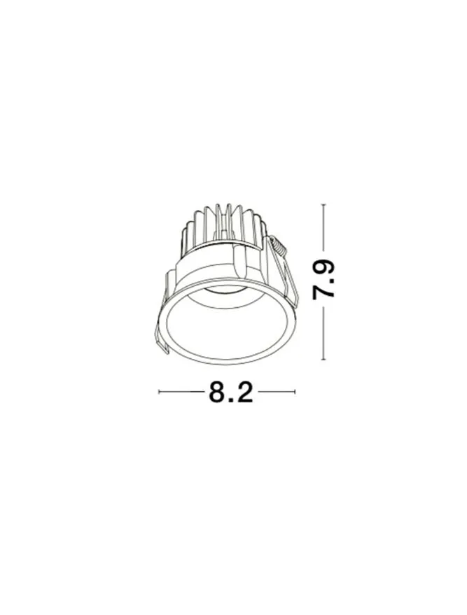 Spot SELENE IP54, aluminiu