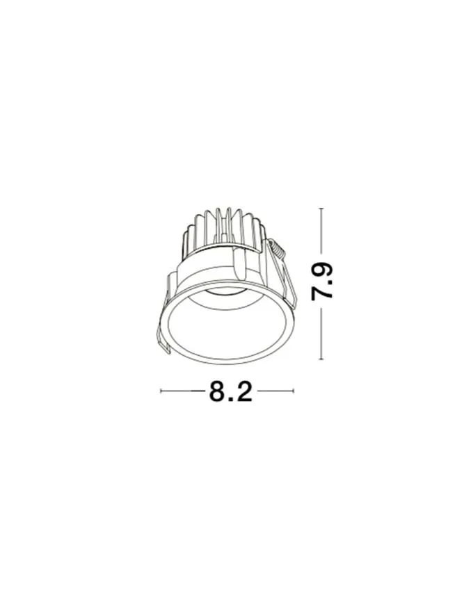 Spot SELENE IP54, aluminiu