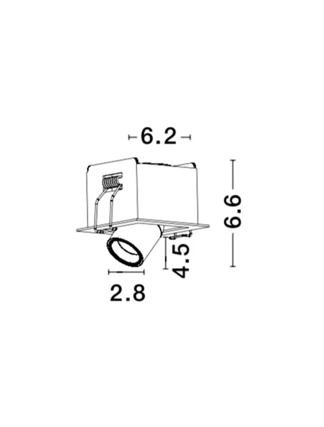 Spot DESERT LED 3 W, 9 V 350 mA, 210 lm, 3000K, IP20, aluminiu
