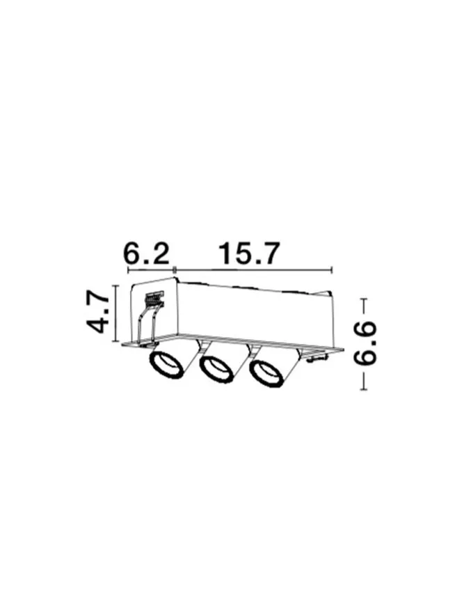 Spot DESERT LED 9 W, 9 V 350 mA, 630 lm, 3000K, IP20, aluminiu