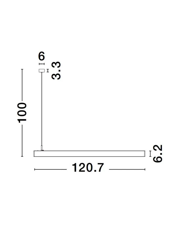 LINA 40 W, 220-240 V, 2800 lm, 4000K, IP20, UGR <19, CRI ≥90, aluminiu