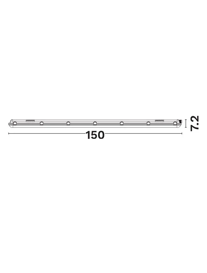 Darma LED 50 W, 220-240 V, 7673 lm, 6500K, IP65, CRI ≥80, pc