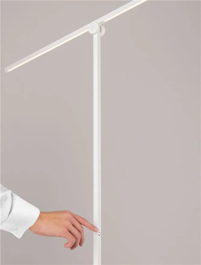 Lampadar TENSO LED 24 W, 220-240 V, 909 lm, 3000K, IP20, dimmabil tactil în 3 trepte, aluminiu 6