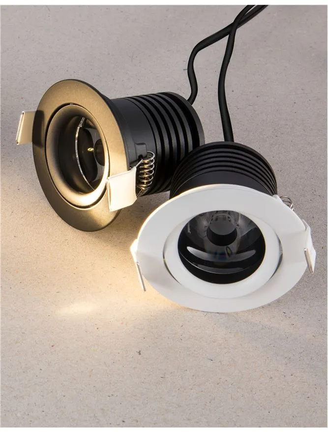 Spot TIF 2 W, 3 V, 148 lm, 3000K, IP20, aluminiu