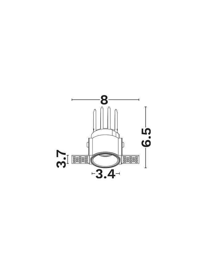 Spot Ambry LED 5 W, 220-240 V, 323 lm, 2700K, IP20, UGR <10, CRI ≥97, aluminiu