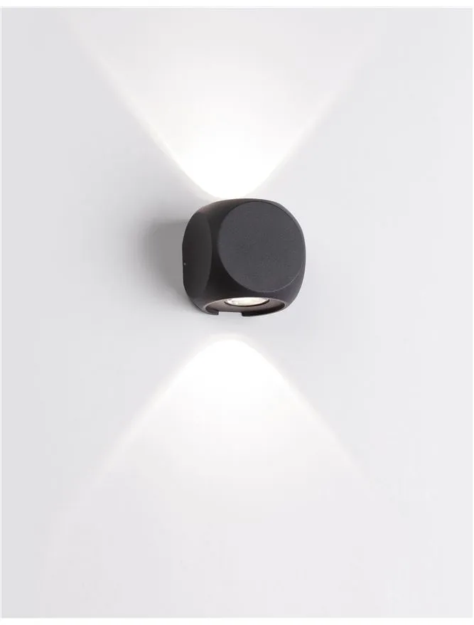 Aplică exterior ZARI LED 2x2 W, 100-240 V, 285 lm, 3000K, IP54, aluminiu și sticlă